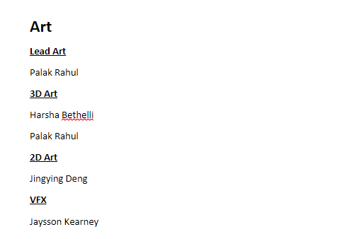 list